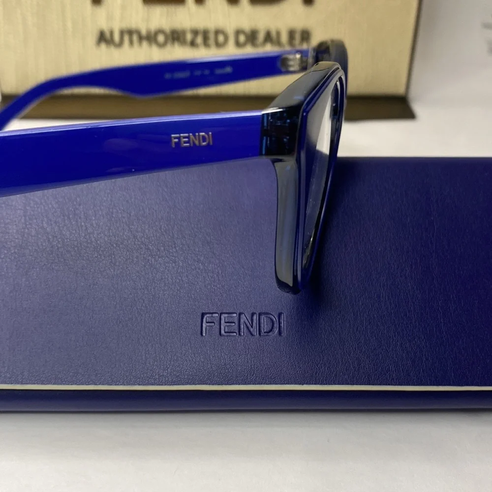 New Authentic- Fendi WOMEN'S FF0198 47MM OPTICAL FRAMES IN BLUE